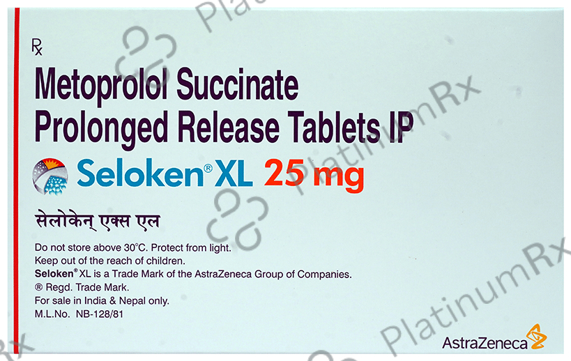 Seloken XL PR 25mg Tablet 30s