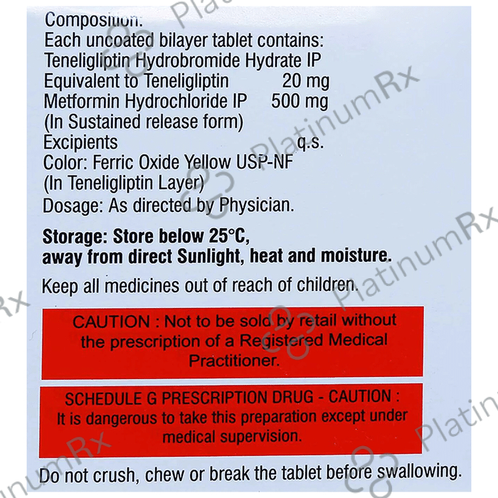 Tenlimac M 500/20mg Tablet SR 15s