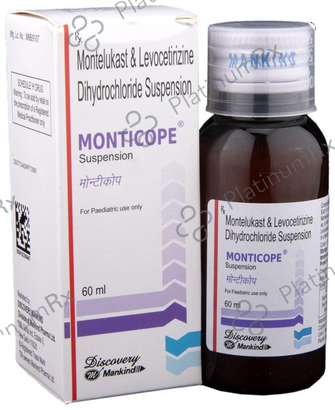 Monticope 2.5/4mg Suspension 60ml