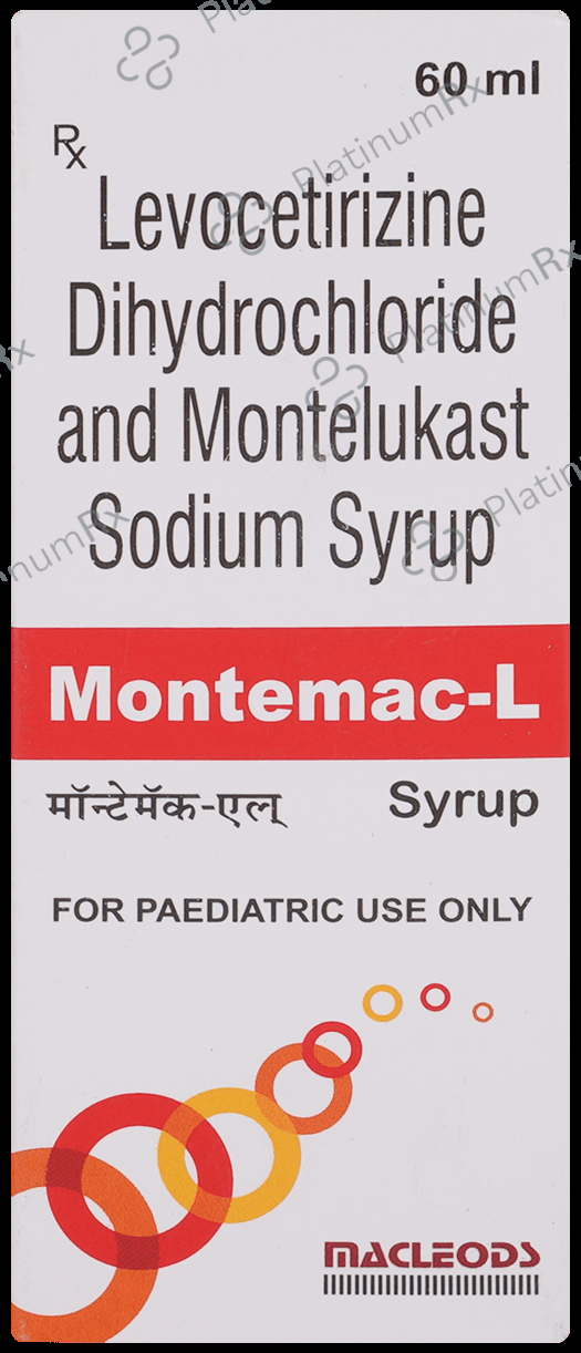 Montemac L 2.5/4mg Syrup 60ml