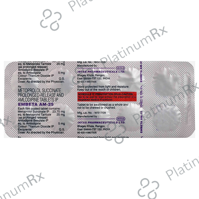 Embeta AM 5/23.75mg Tablet PR 10s