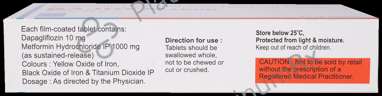 Dajio M 10mg/1000mg Tablet