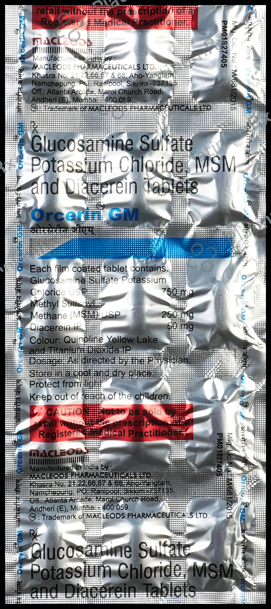 Orcerin GM 50/750/250mg Tablet 15s