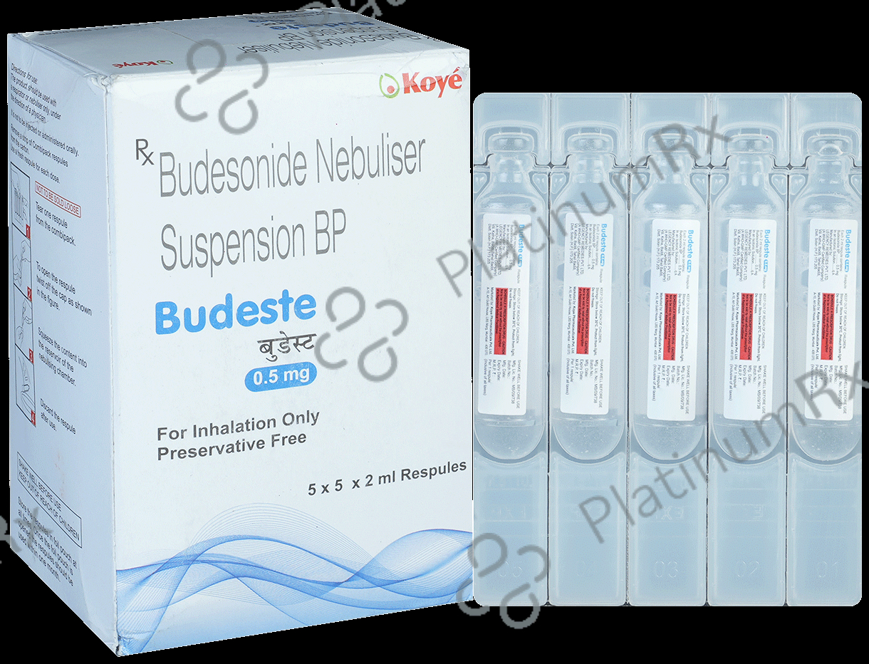 Budeste 0.5mg 2ml Respules 5s
