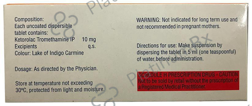 Ketanov DT 10mg Tablet 10s