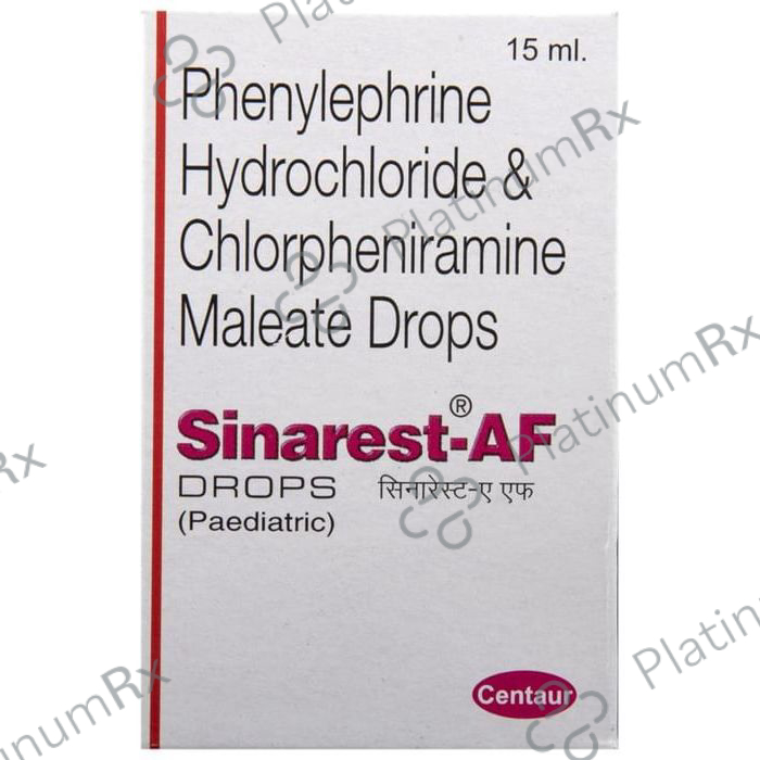 Sinarest AF Paediatric 1/2.5mg Oral Drops 15ml