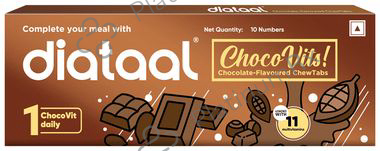 Diataal Choco Vits Chewable Tablet Chocolate
