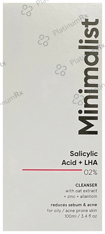 Minimalist 2% Salicyclic Acid + LHA Cleanser 100ml