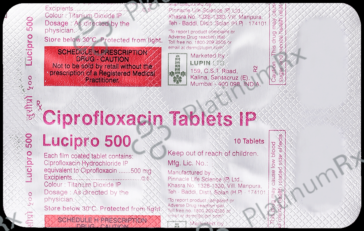 Lucipro 500mg Tablet