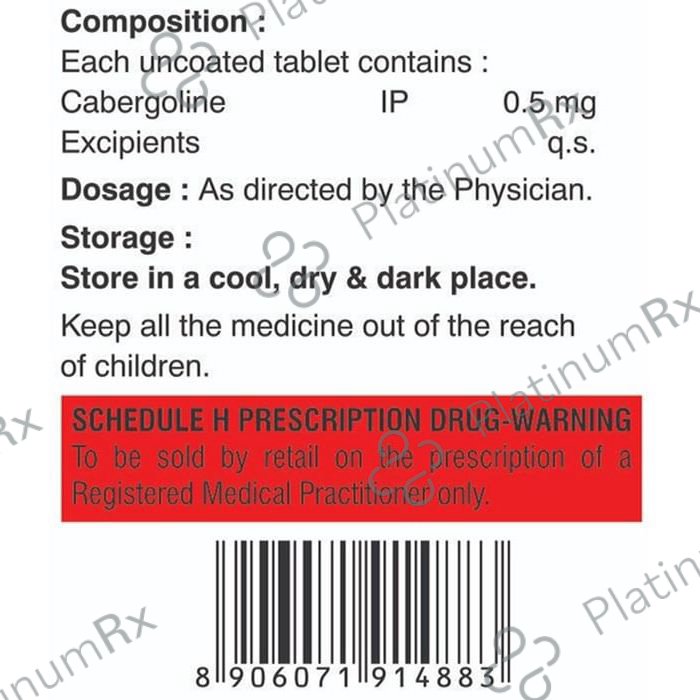 Cabergoline 0.5 Tablet