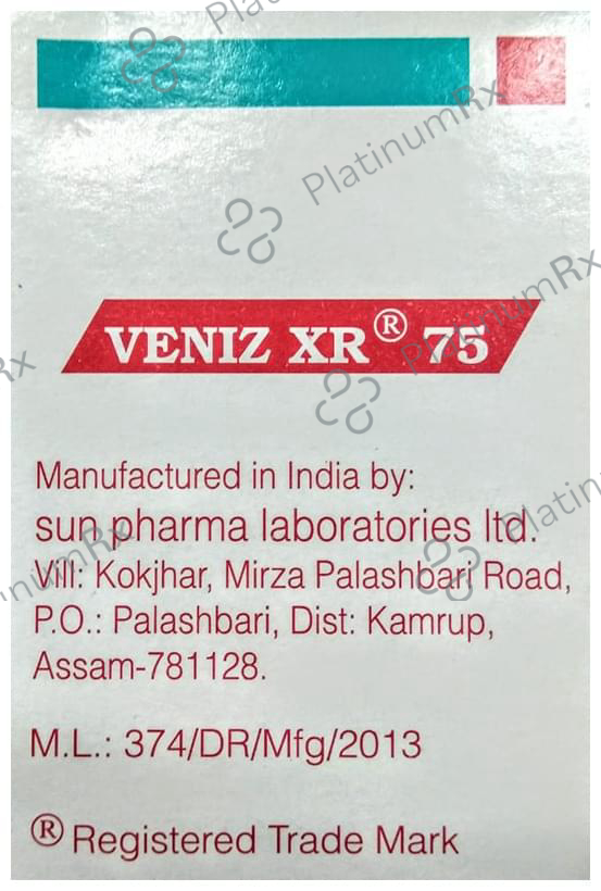 Veniz XR 75mg Capsule 10s