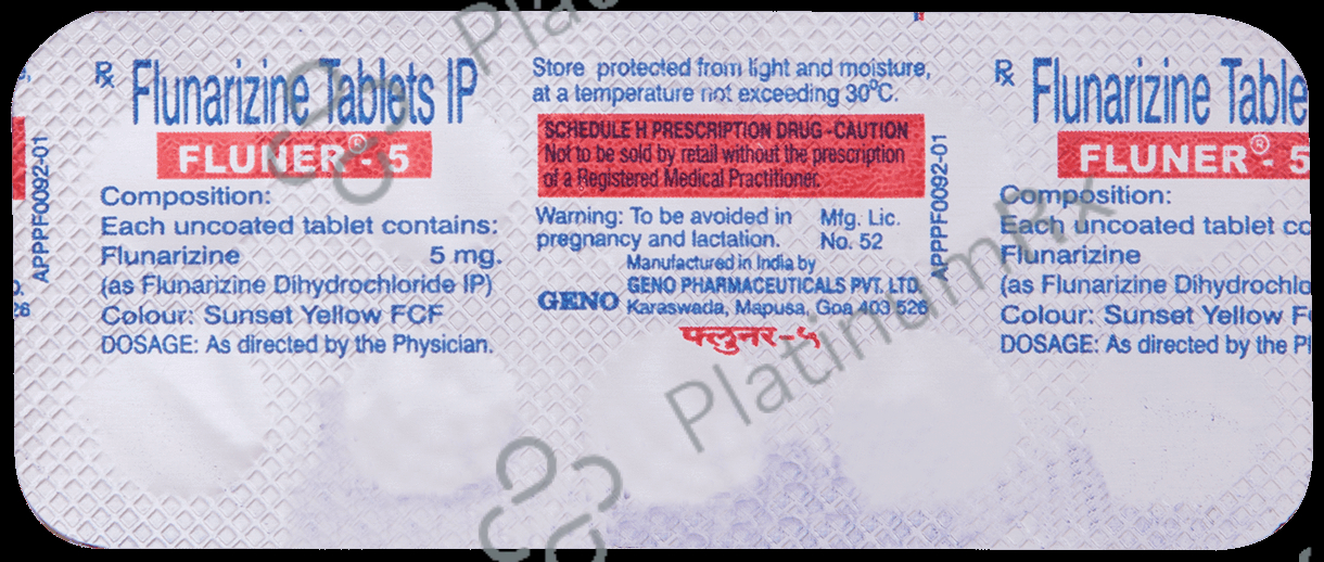 Fluner 5mg Tablet 10s