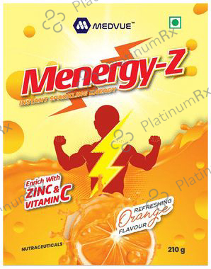 Medvue Menergy-Z Instant Sparkling Energy Refreshing Orange 210 Powder