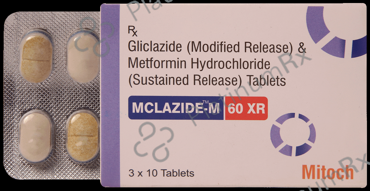Mclazide-M 60 XR Tablet 10 Tablet SR