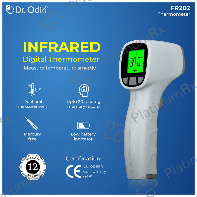 Dr. Odin JPD FR202 Multi Function Non-Contact Forehead Infra Red Thermometer