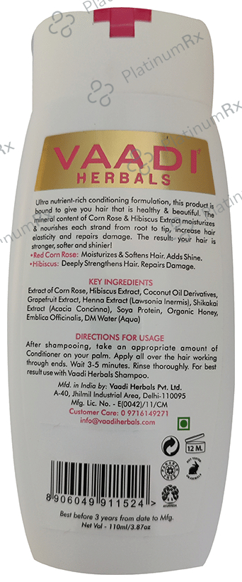 Vaadi Herbals Value Pack of Corn Rose Conditioner with Hibiscus Extract