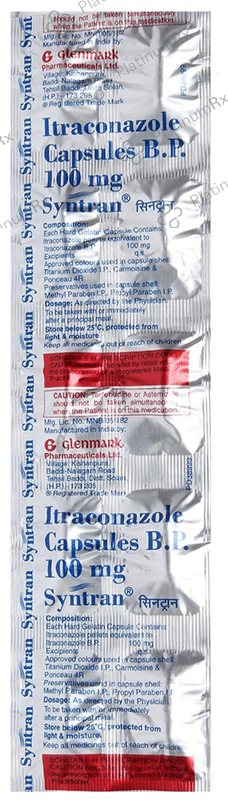 Syntran 100mg Capsule 10s