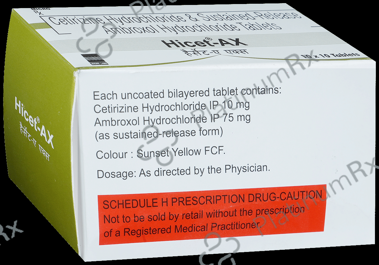 Hicet AX 85mg Tablet SR 10s