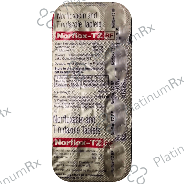 Norflox TZ RF 400/600mg Tablet 10s