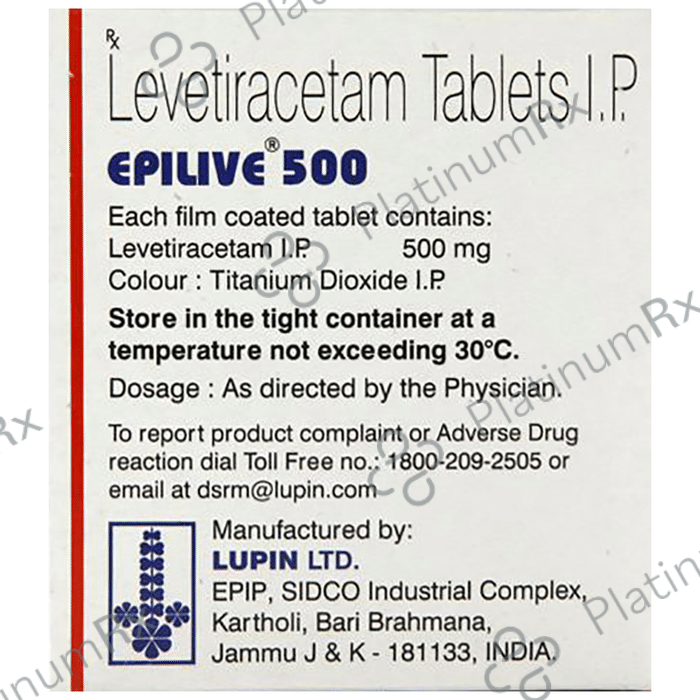 Epilive 500mg Tablet 15s