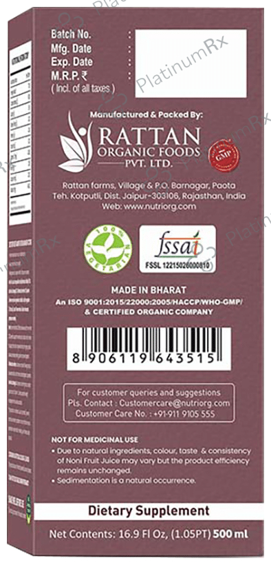 Nutriorg Noni Fruit Juice