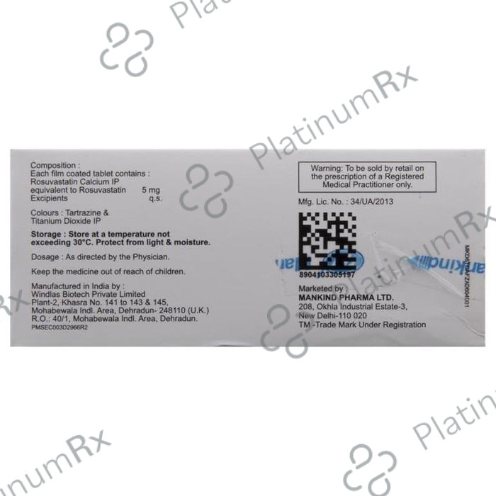 Lipirose 5mg Tablet 10s