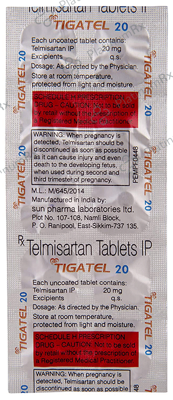 Tigatel 20mg Tablet 10s