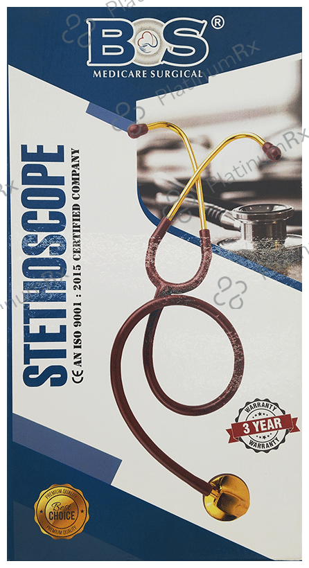 Bos Medicare Surgical Dual Head Aluminum (Bosm 15) Stethoscope Red