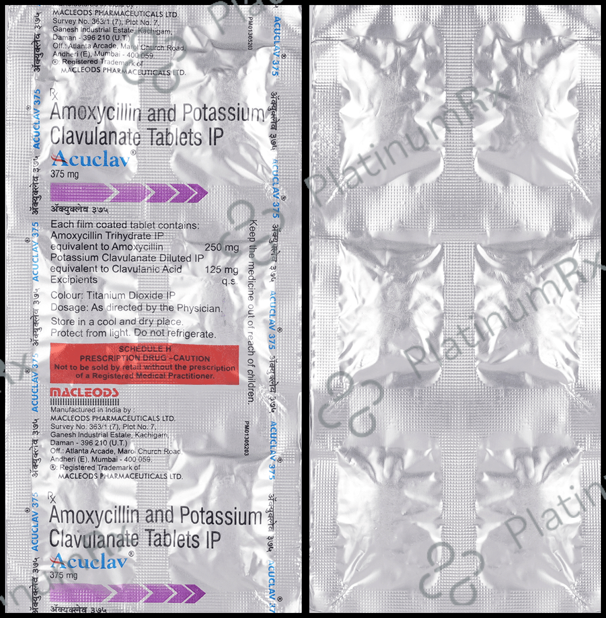 Acuclav 375mg Tablet 6 tablets