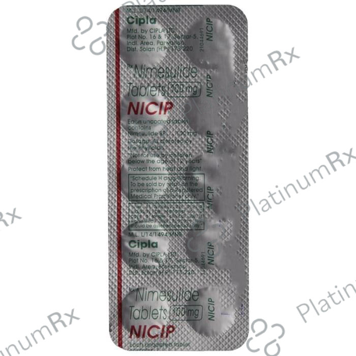 Nicip 100mg Tablet 10s