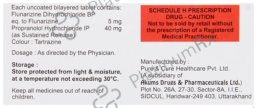 Zinepra 5/40mg Tablet SR 10s