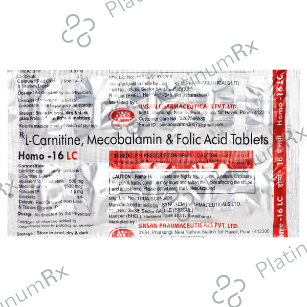 Homo 16 LC Tablet 10s