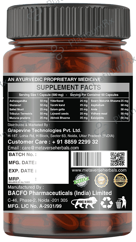 Black Horse Power Testosterone Booster Capsule 60 capsules