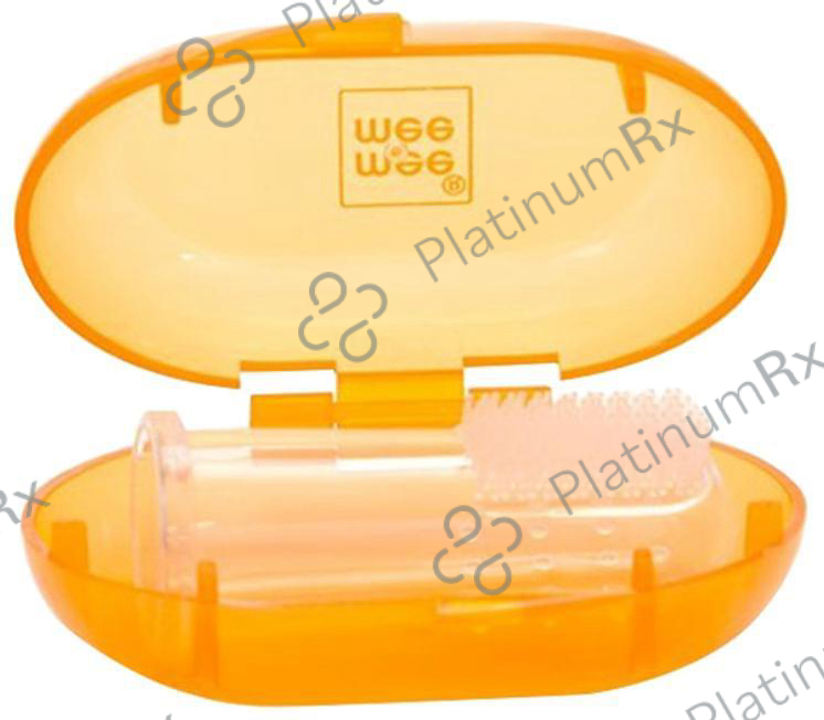 Mee Mee Unique Finger Brush Orange Pack of 2