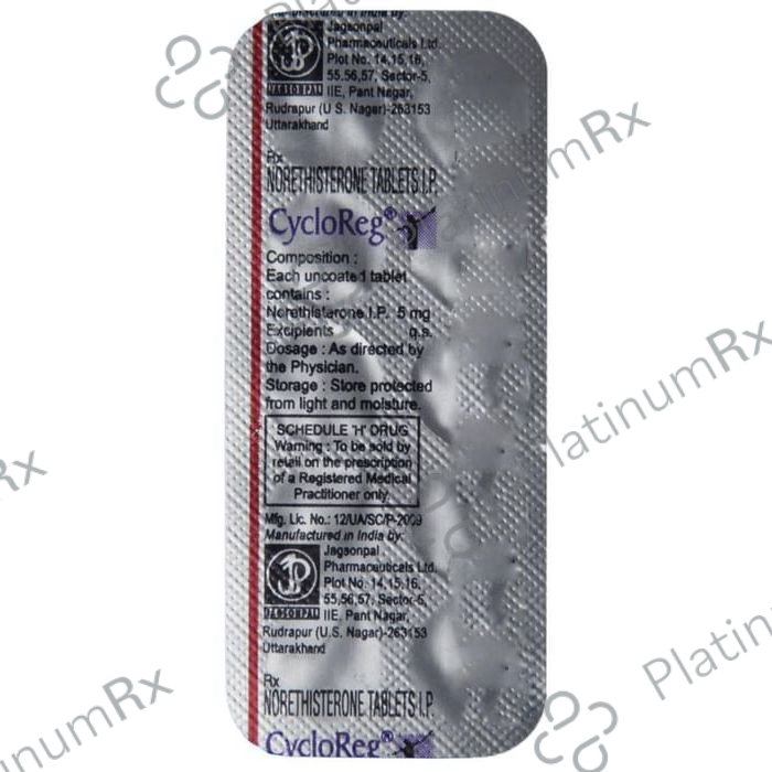 Cycloreg 5mg Tablet 10s