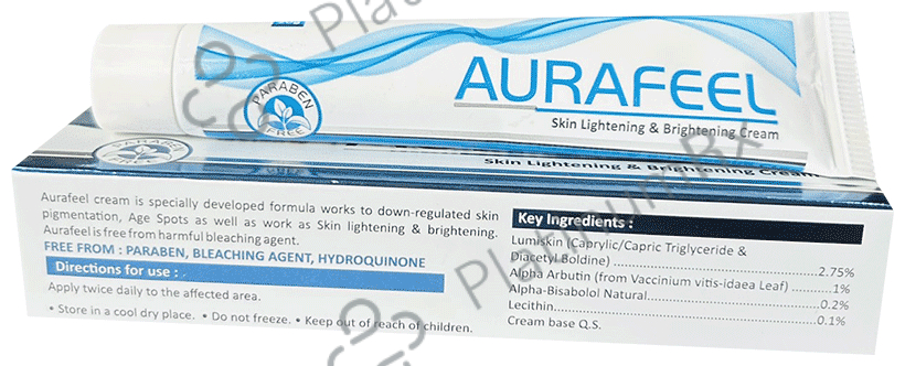 Aurafeel Skin Lightening & Brightening Cream Paraben Free 20gm