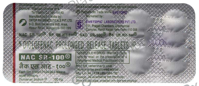 NAC SR 100mg Tablet 10s