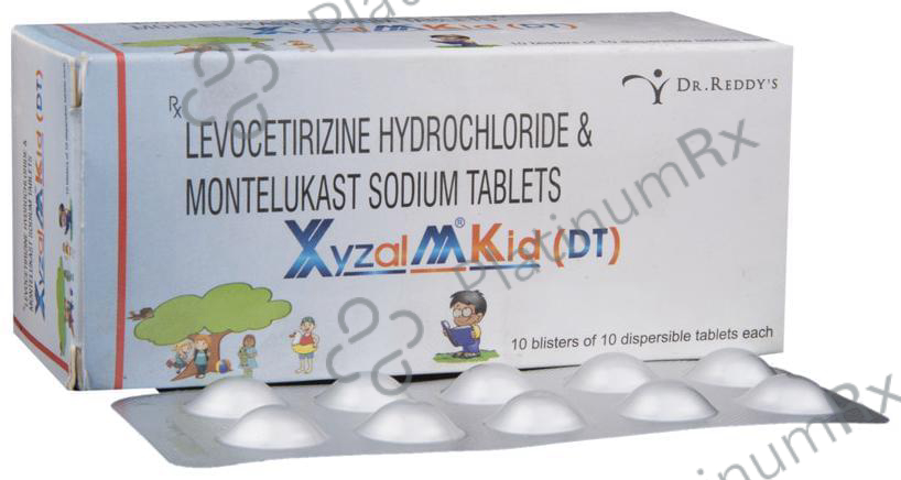 Xyzal M Kid(DT) 2.5/4mg Tablet 10s