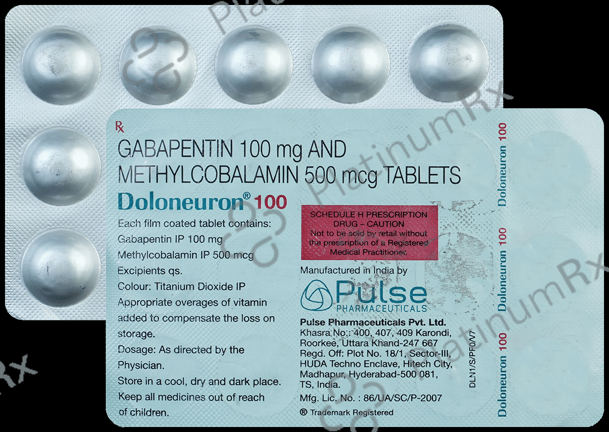 Doloneuron 100mg/500mcg Tablet 15s