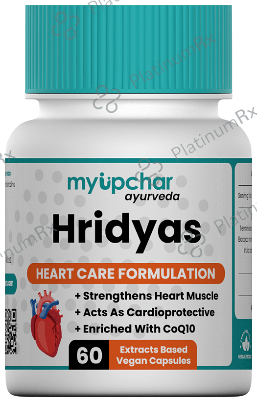 Myupchar Ayurveda Hridyas Extracts Based Vegan Capsule