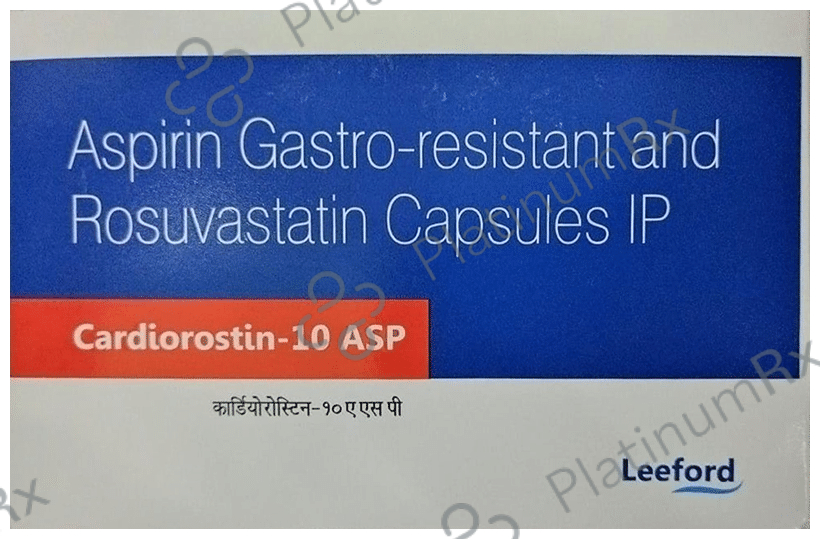 Cardiorostin ASP 10/75mg Cap 10s