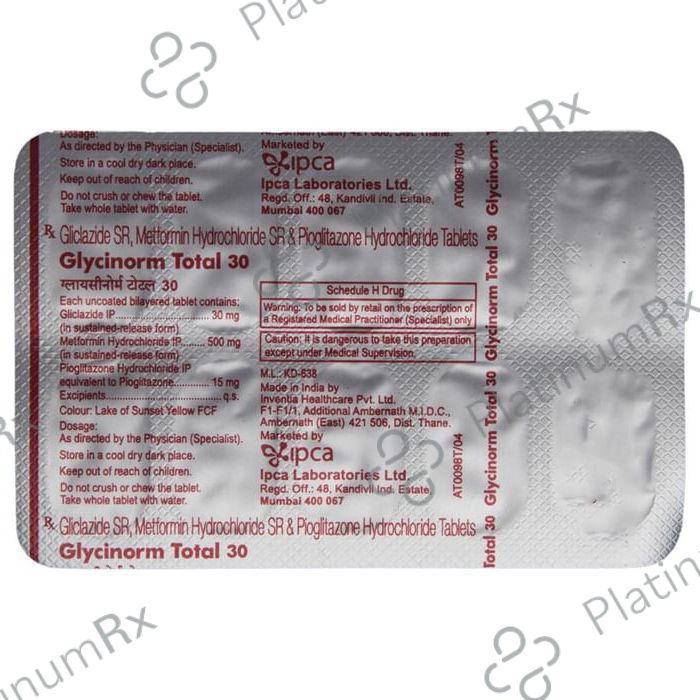 Glycinorm Total 30 Tablet SR 10 Tablet SR
