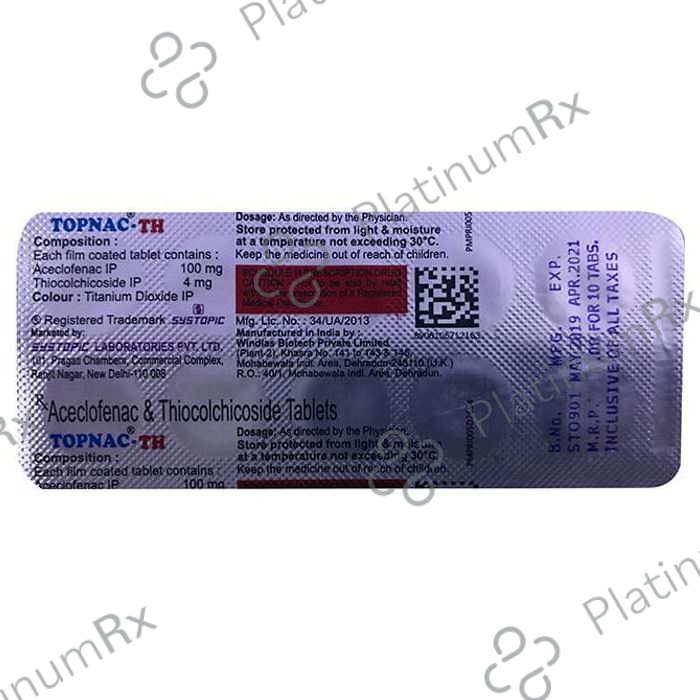 Topnac TH 100/4mg Tablet 10s