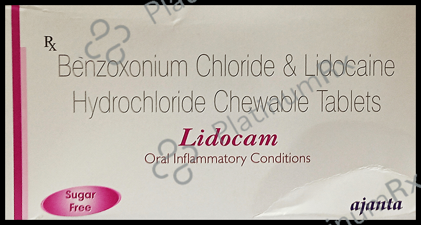 Lidocam 1/1mg Chewable Tablet 15s