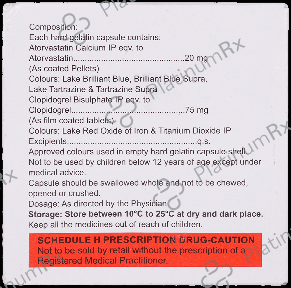 Atorsave CV 20/75mg Capsule 10s
