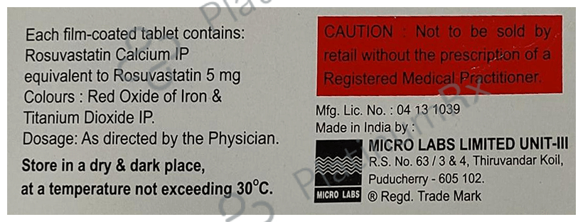 Turbovas 5mg Tablet 15s