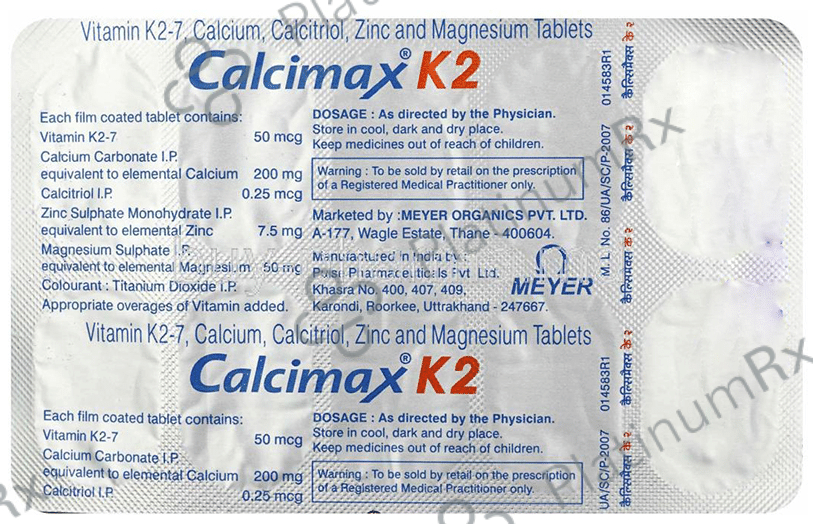 Calcimax K2 Tablet 15s