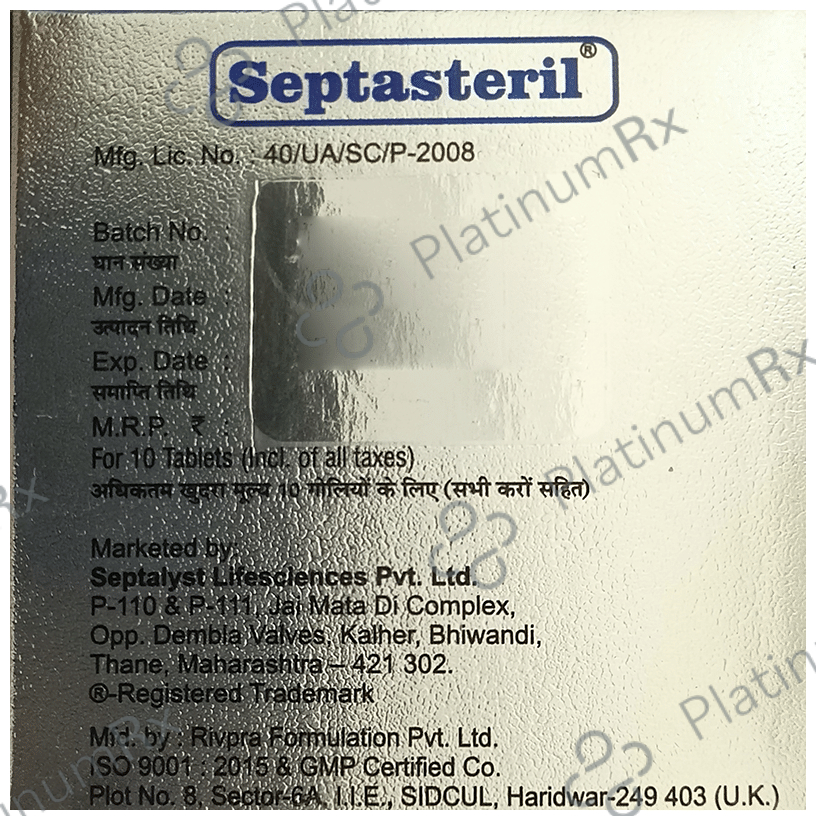 Septasteril Tablet 10s