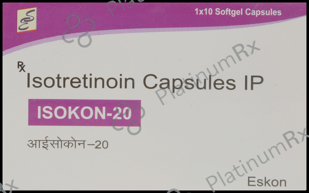 Isokon 20mg Capsule 10s