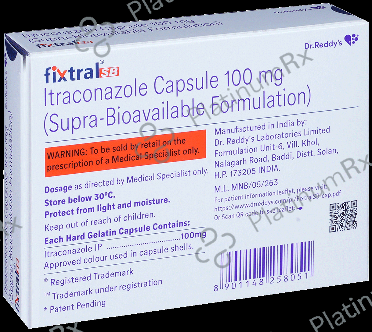 Fixtral SB 100mg Capsule 7s